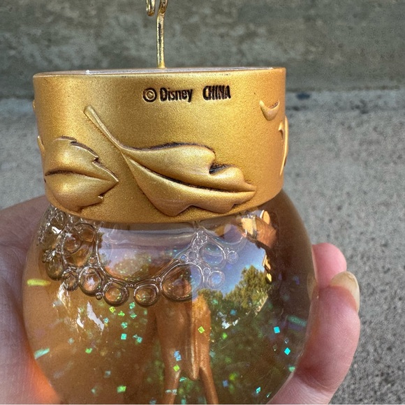 Disney Gold and‎ Clear Bambi Snow Globe Ornament - Picture 6 of 7
